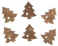 4207 Dřevěné stromky na kolíčku 4 cm, 6 ks-1