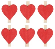 4273 Srdce dřevěné na kolíčku 3 cm 6 ks červené-1