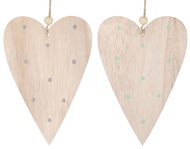 Hanging Wooden Heart 18 cm