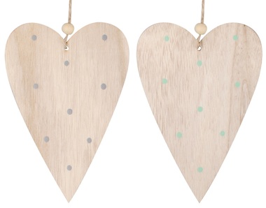 Hanging Wooden Heart 18 cm