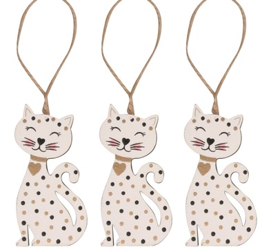Cats for Hanging 7,5 cm, 3 pcs