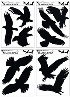 Sticker Silhouettes of Birds 42 x 30 cm