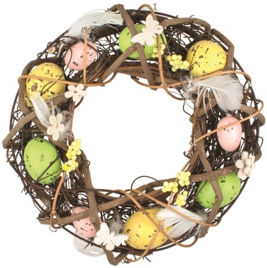 Wreath, Wicker, 24 cm