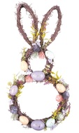 Wicker Easter Bunny Deco 23 x 48 cm