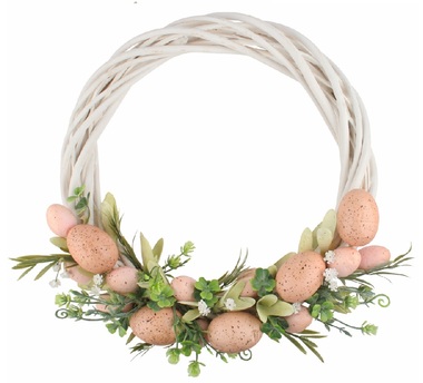 Easter Wreath with Eggs 30 x 30 x 9 cm for hanging