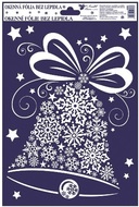 Self-Adhering Window Decoration 30x20 cm, Snowflake Ornaments