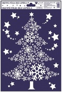 Self-Adhering Window Decoration 30x20 cm, Snowflake Ornaments