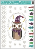 Self-Adhering Window Decoration 42x30 cm, Animals in Oval