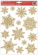 Decorative Window Cling – Flakes decorated