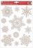 Decorative Window Cling – Fine Silver Snowflakes