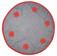 Tree Skirt diameter 90 cm, Jute, Grey