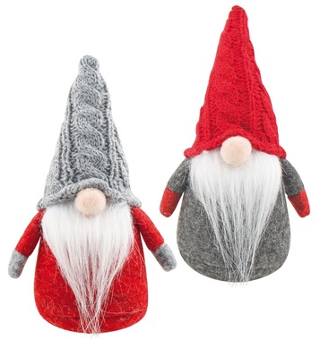 Standing Gnome with Knitted Hat 18 cm