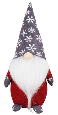 Standing Gnome in Grey Hat 23 cm
