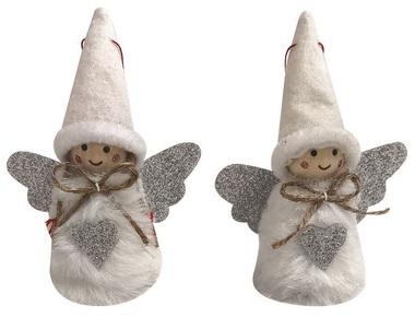Angel white for hanging 9.5 cm