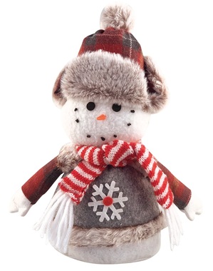 Snowman in Hat 18 x 26 x 10 cm standing