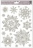 Decorative Window Cling – Silver flakes with Ornaments