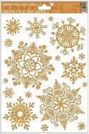 Decorative Window Cling – Snowflakes with Ornaments
