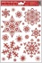Decorative Window Cling – Red Snowflakes