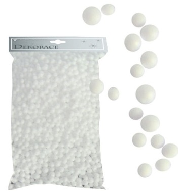 Polystyrene Balls 2 mm, 15g, White Colour