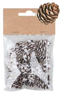 Decorative Pine Cones o 1.5 x 2.5 cm, 24 pcs Bag