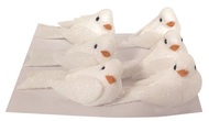 47014 Holubičky z polystyrénu s glitrem 5 x 3 x 2,5 cm, 6 ks v sáčku-1