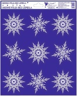 Self-Adhering Window Decoration 24x29,5 cm Snowflakes