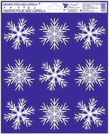 Self-Adhering Window Decoration 24x29,5 cm Snowflakes