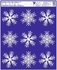 Self-Adhering Window Decoration 24x29,5 cm Snowflakes