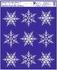 Self-Adhering Window Decoration 24x29,5 cm Snowflakes