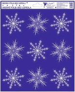 Self-Adhering Window Decoration 24x29,5 cm Snowflakes