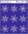 Self-Adhering Window Decoration 24x29,5 cm Snowflakes