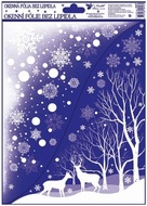 Self-Adhering Corner Window Decoration 30x42 cm Winter Countryside