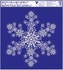 Self-Adhering Window Decoration 30x20 cm, Snowflake Ornaments