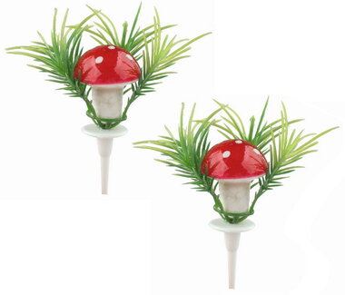 Toadstool with Branches ? 6 x 3 cm + notch, 2 pcs in a Bag
