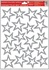 Self-Adhering Window Decoration, Stars 37x26 cm 
