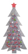 Felt Advent Calendar Grey Tree 50 x 93 cm