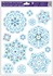 Decorative Window Cling – Snowflakes with Red accents