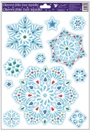 Decorative Window Cling – Snowflakes with Ornaments