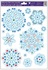 Decorative Window Cling – Turquoise Snowflakes