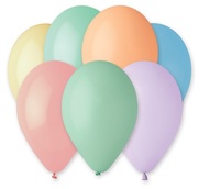 Balloons macarons, 26 cm, 100 pcs in bag, color mix 