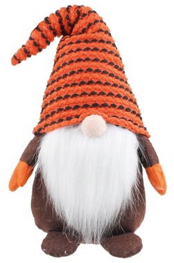 Standing gnome with Orange Stripe Hat 41 cm