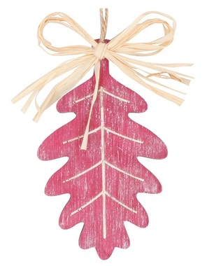 Hanging Wooden Decoration Wine Oak 10 cm 