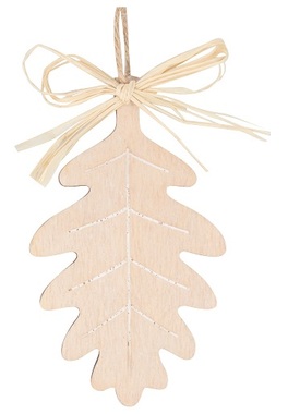 Hanging Wooden Decoration Natural Oak 10 cm 