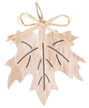Hanging Wooden Decoration Natural Maple 10 cm 