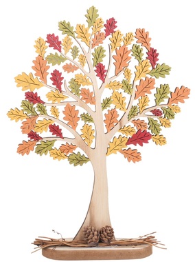 Wooden Autumn Tree Oak 30 cm 