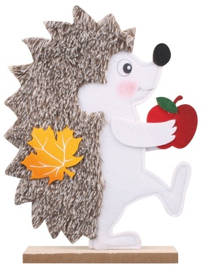 Felt Hedgehog Standing Brown 30,5 cm 