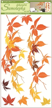 Wall Sticker Leaves 69x32 cm