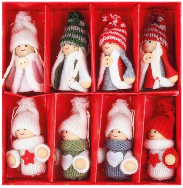 Knitted Figures 7 cm, 8 pcs / box