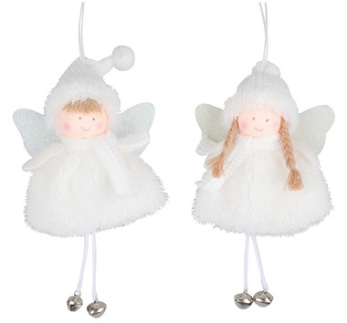 Hanging Angel White 17 cm