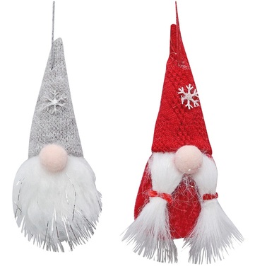 Hanging Gnome w/Snowflake 12 cm 